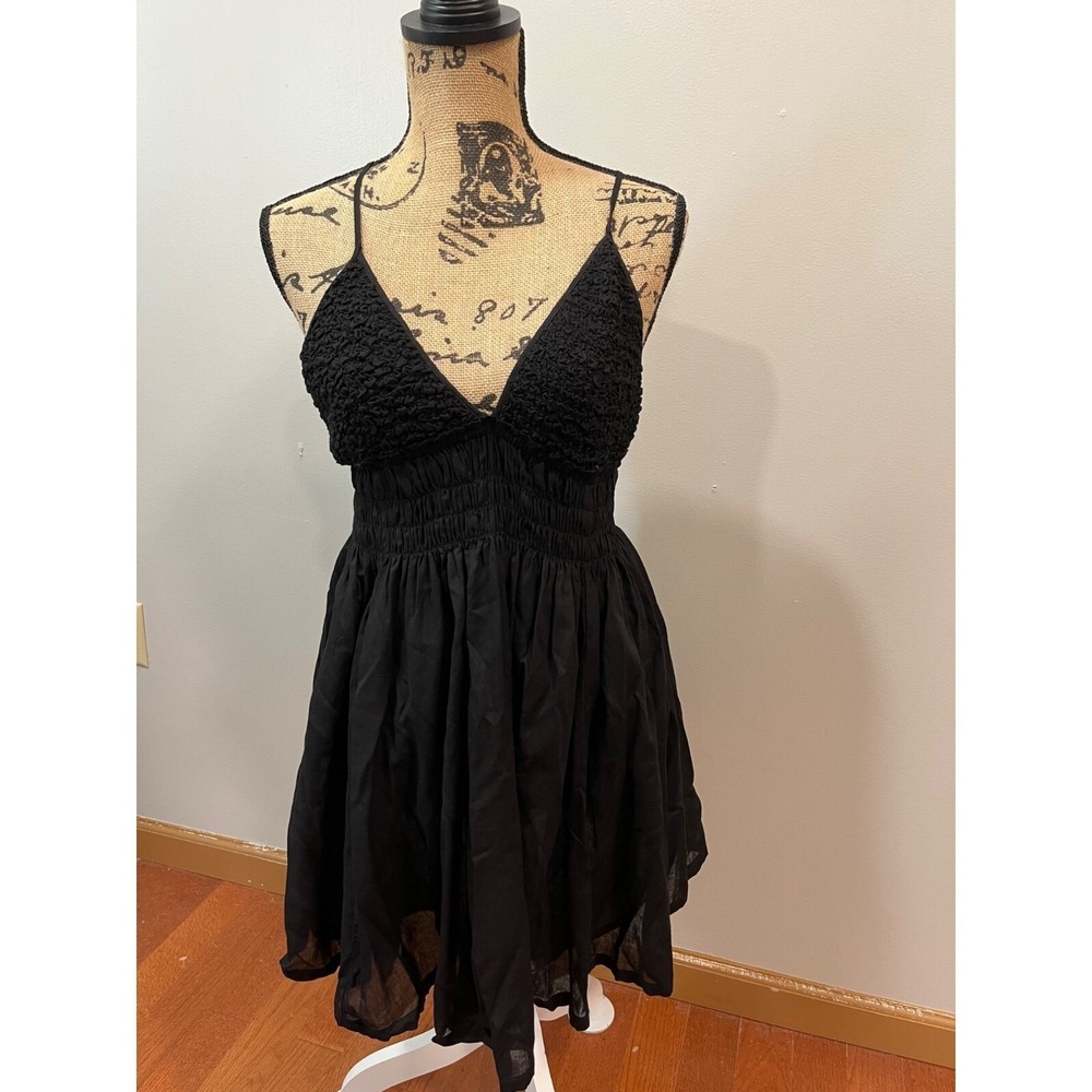Cotton Candy LA Womens Little Black Dress Size Large NEW Spaghetti Strap
